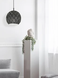 Dounia Home Aria Pendant Light - Gunmetal Handcrafted 8 Dounia Home Aria Pendant Light - Gunmetal Handcrafted