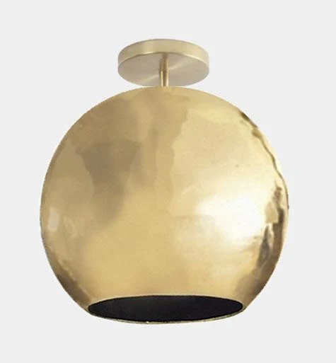 Dounia Home Mishal Semi-Flush Ceiling Light - Brass 3 Dounia Home Mishal Semi-Flush Ceiling Light - Brass