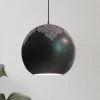 Dounia Home Lighting Najma Trellis Globe Pendant Light - Gunmetal 2 Dounia Home Lighting Najma Trellis Globe Pendant Light - Gunmetal