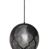 Dounia Home Najma Reversed Pendant Light - Gunmetal Lighting 1 Dounia Home Najma Reversed Pendant Light - Gunmetal Lighting