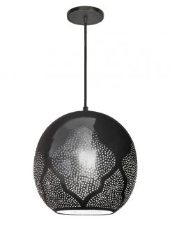 Dounia Home Najma Reversed Pendant Light - Gunmetal Lighting