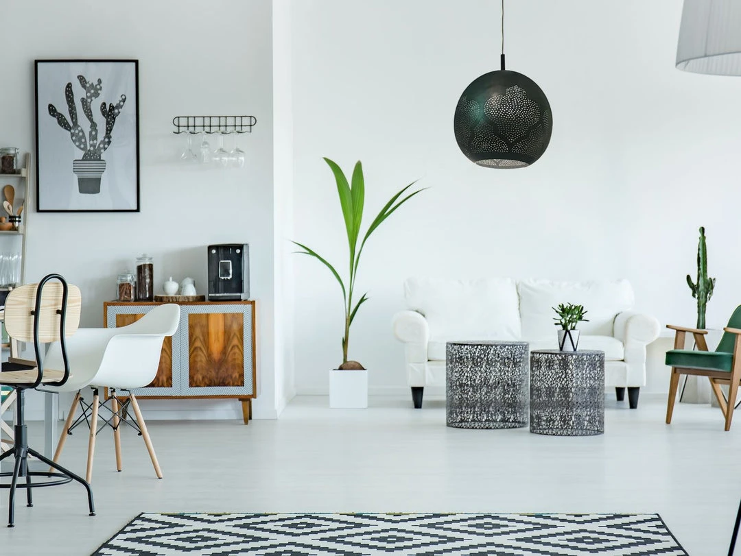 Dounia Home Najma Reversed Pendant Light - Gunmetal Lighting 4 Dounia Home Najma Reversed Pendant Light - Gunmetal Lighting