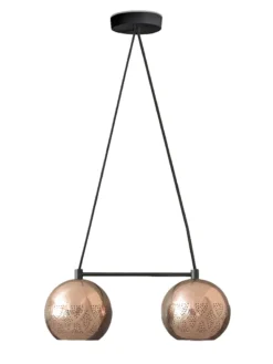 Dounia Home Nur Reversed Chandelier - Duel Globe - Gunmetal BIPOC Owned 9 Dounia Home Nur Reversed Chandelier - Duel Globe - Gunmetal BIPOC Owned