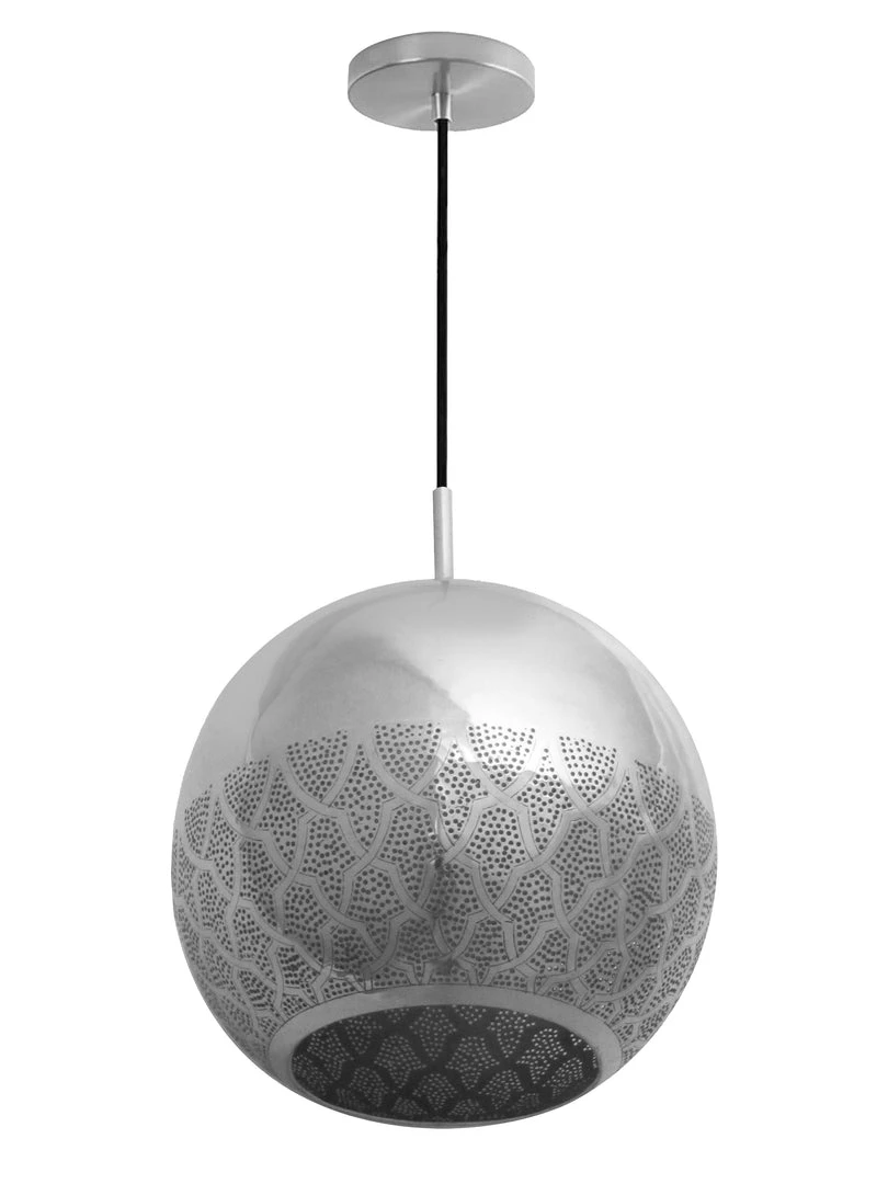 Dounia Home Nur Reversed Pendant Light - Silver 3 Dounia Home Nur Reversed Pendant Light - Silver