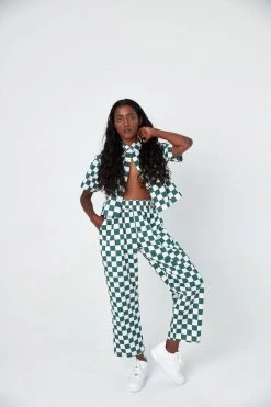 Dushyant Asthana Clothing Seema Chessboard Pants