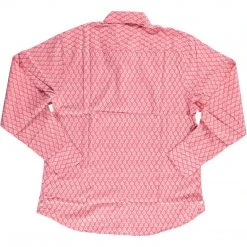 Dushyant Asthana Men's Barrington Shirt - Red Leaf Print