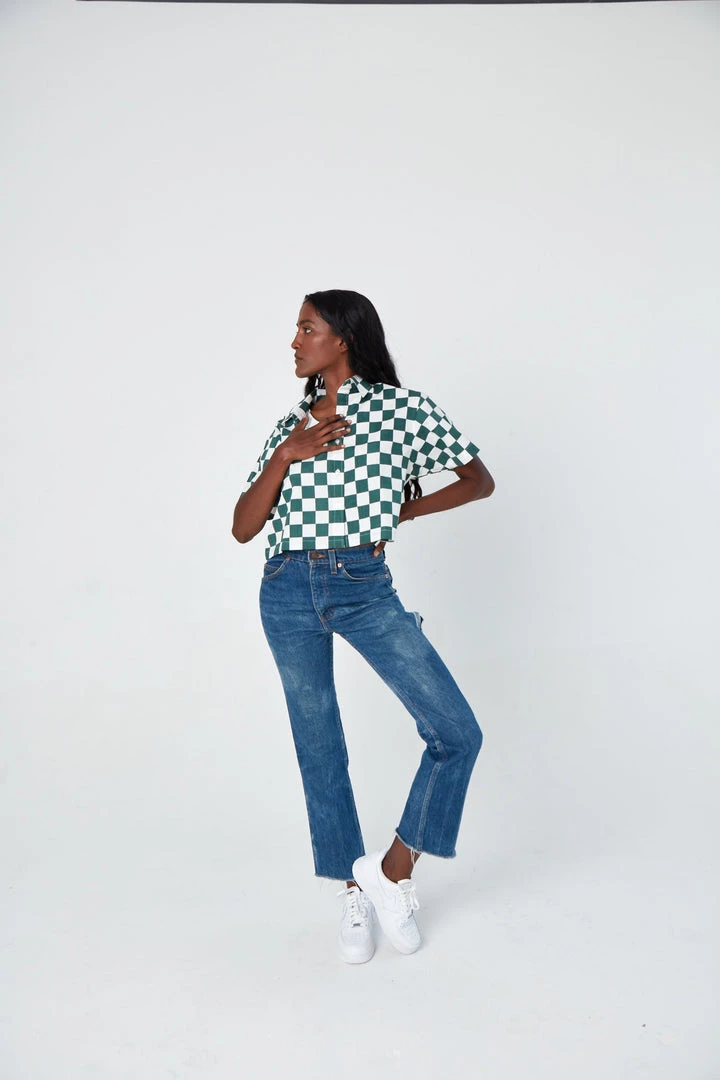 Dushyant Asthana Cami Chessboard Crop Shirt 4 Dushyant Asthana Cami Chessboard Crop Shirt