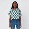 Dushyant Asthana Cami Chessboard Crop Shirt