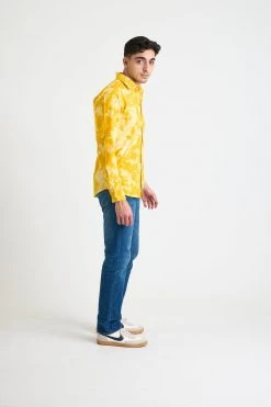 Dushyant Asthana Men's Amir Long Sleeve Shirt - Citrus