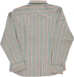 Dushyant Asthana Men's Amir Shirt - Green Stripes