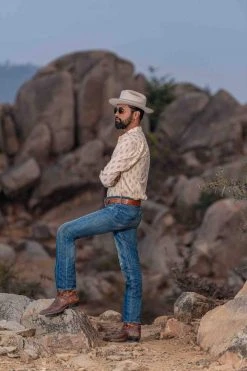 Dushyant Asthana Men's Bandit Western Shirt - Nomad Print