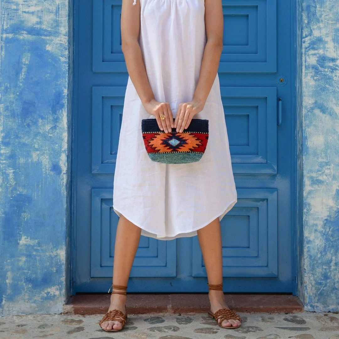 MZ Fair Trade Accessories Eagle Eye Wool Clutch Bag 4 MZ Fair Trade Accessories Eagle Eye Wool Clutch Bag