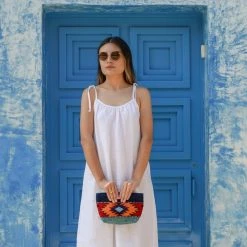 MZ Fair Trade Accessories Eagle Eye Wool Clutch Bag 14 MZ Fair Trade Accessories Eagle Eye Wool Clutch Bag