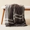 Studio Variously Ebony Throw Blanket Home Goods