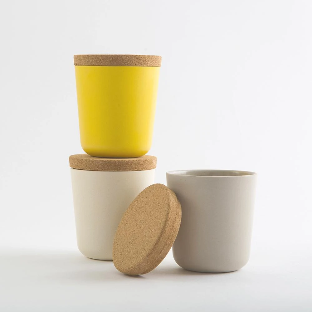 EKOBO Best Sellers Large Recycled Bamboo Storage Jar Set 3 EKOBO Best Sellers Large Recycled Bamboo Storage Jar Set