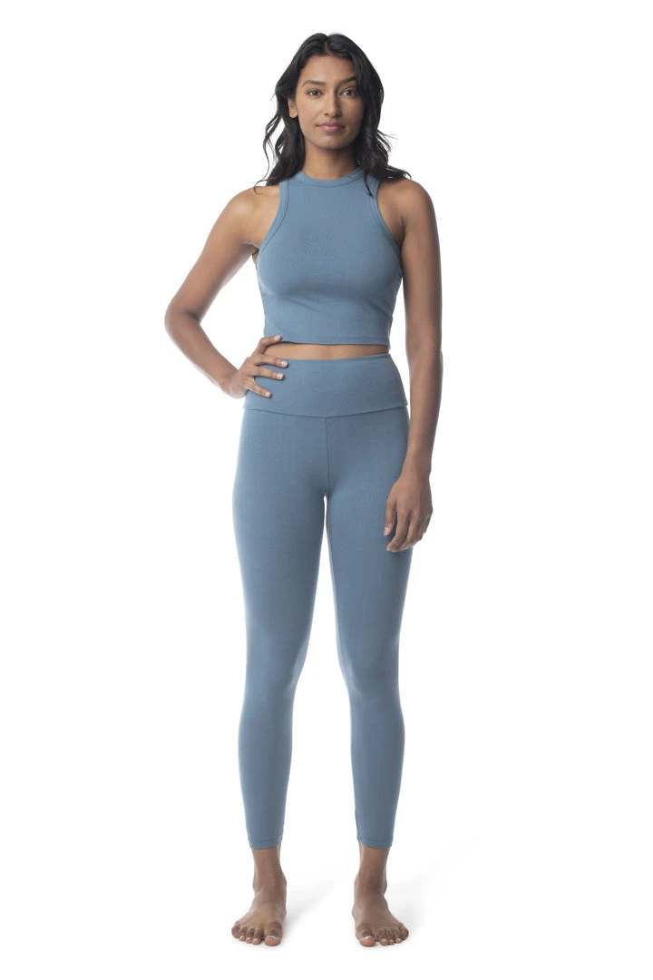 Synergy Organic Clothing Elevate Tank Top - Teal 5 Synergy Organic Clothing Elevate Tank Top - Teal