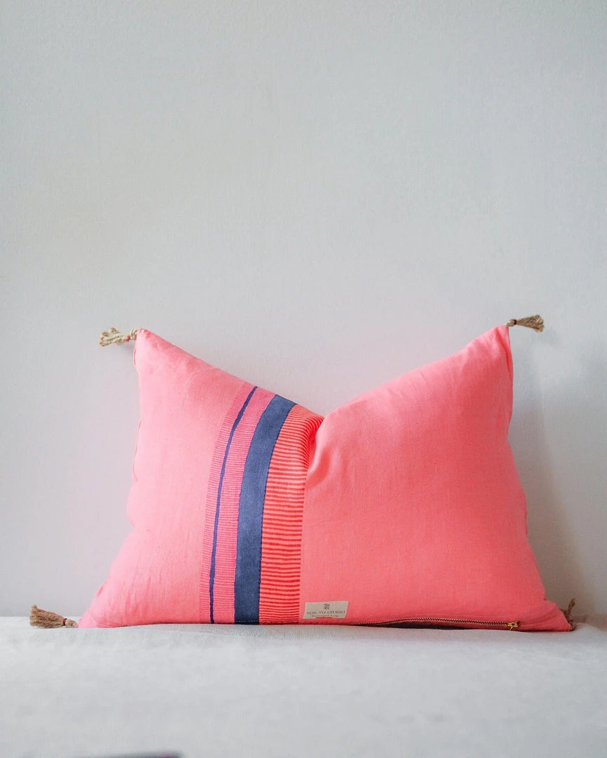 Soil To Studio Eli Linen Throw Pillow Cover - Bright Pink Best Sellers 5 Soil To Studio Eli Linen Throw Pillow Cover - Bright Pink Best Sellers