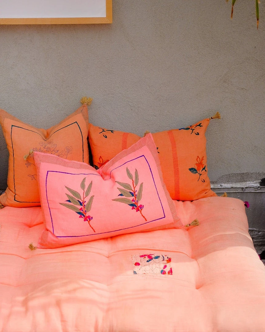 Soil To Studio Eli Linen Throw Pillow Cover - Bright Pink Best Sellers 4 Soil To Studio Eli Linen Throw Pillow Cover - Bright Pink Best Sellers