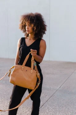 Abby Alley Ellen Handbag - Chestnut Handcrafted