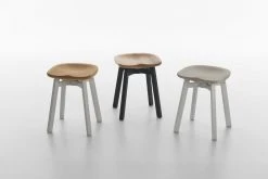 Emeco Su Small Stool - Black Frame