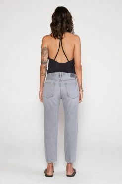 ÉTICA New Arrivals Rhea Midrise Straight Crop Jean - Moonstone