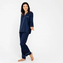 Ettitude Bamboo Lyocell Pajama Pants - Blue Nights 9 Ettitude Bamboo Lyocell Pajama Pants - Blue Nights