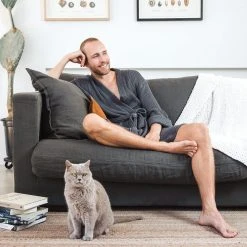 Ettitude Unisex Bamboo Waffle Robe - Slate Best Sellers 14 Ettitude Unisex Bamboo Waffle Robe - Slate Best Sellers