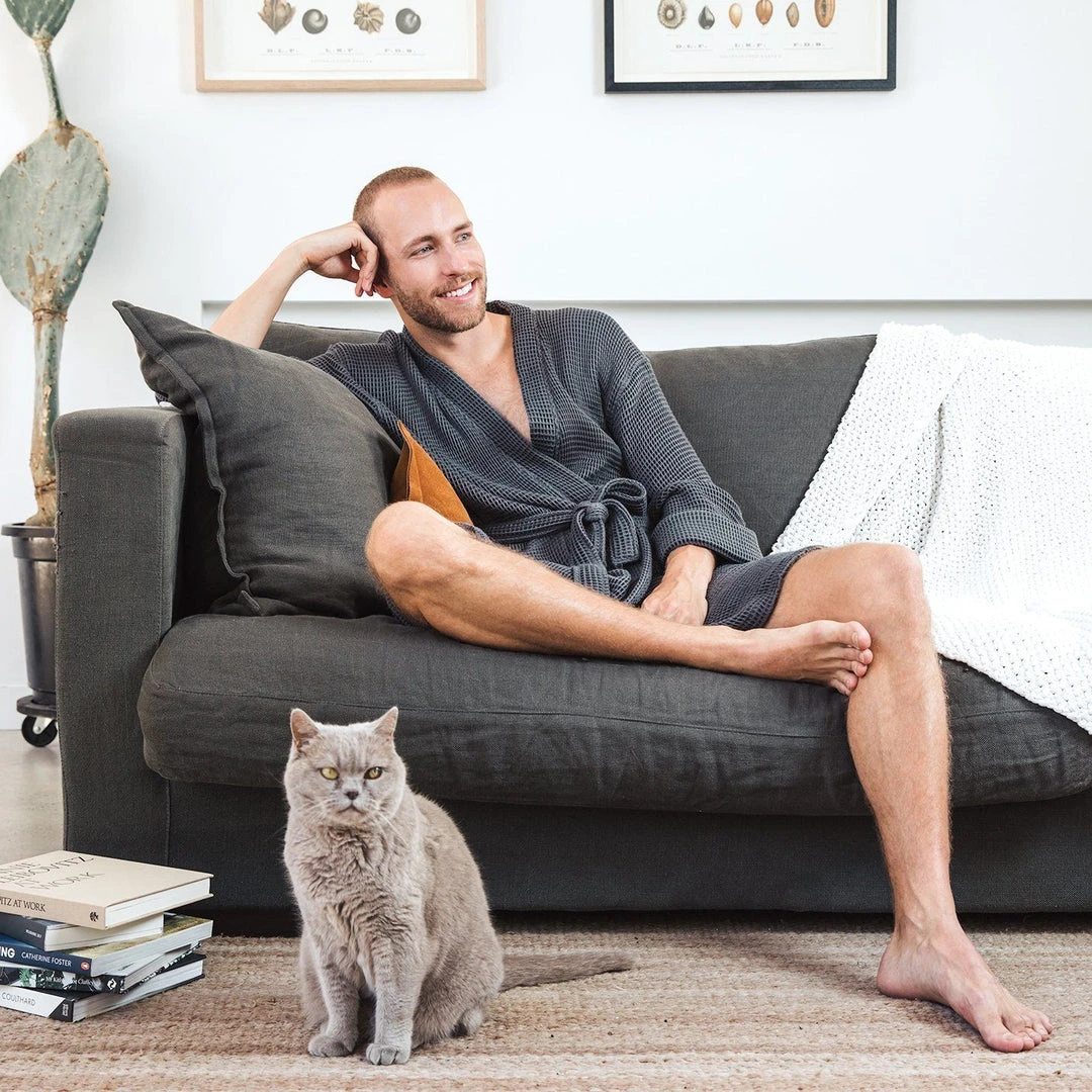 Ettitude Unisex Bamboo Waffle Robe - Slate Best Sellers 8 Ettitude Unisex Bamboo Waffle Robe - Slate Best Sellers