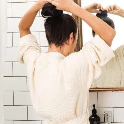 Ettitude Best Sellers Unisex Bamboo Waffle Robe - Natural