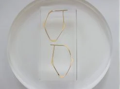 L.Greenwalt Jewelry Best Sellers Facet Hoop Earrings