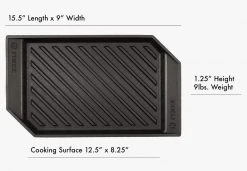 FINEX Cast Iron 15" Lean Grill Pan 17 FINEX Cast Iron 15