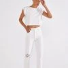 ÉTICA Finn Slim Straight Ankle Jeans - Vintage White New Arrivals 1 ÉTICA Finn Slim Straight Ankle Jeans - Vintage White New Arrivals
