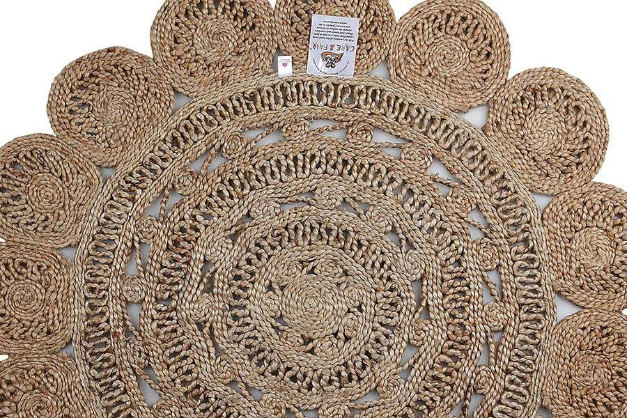 Casa Amarosa Flora Jute Rug Home Goods 6 Casa Amarosa Flora Jute Rug Home Goods
