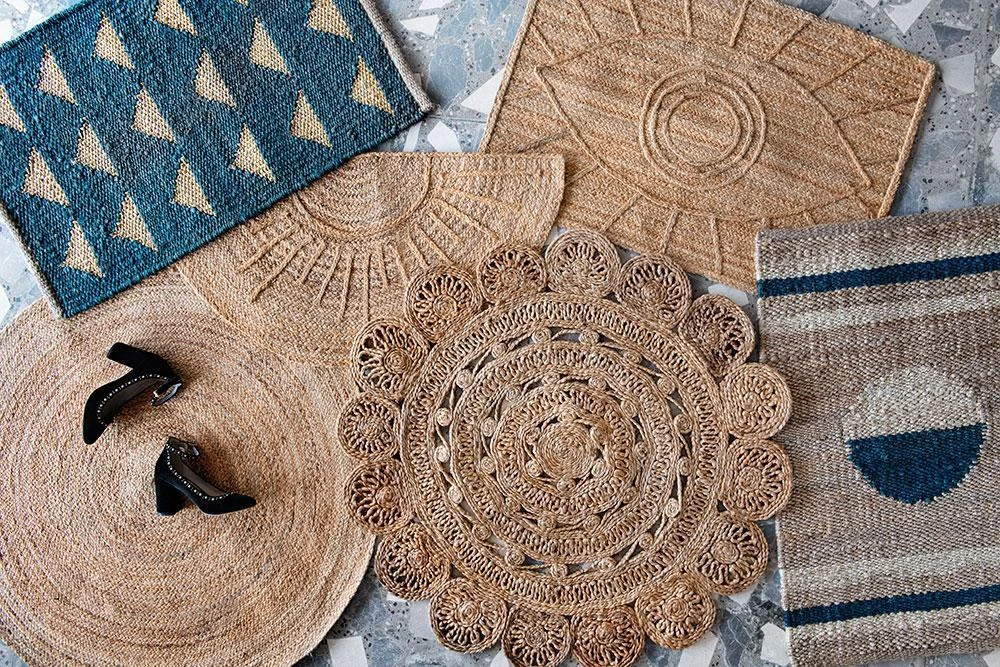 Casa Amarosa Flora Jute Rug Home Goods 7 Casa Amarosa Flora Jute Rug Home Goods