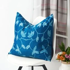 Studio Variously Folio Silk Throw Pillow - Indigo Home Goods