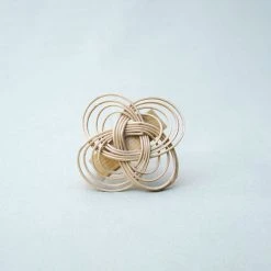 Amara New Arrivals French Braid Bamboo Napkin Ring Set