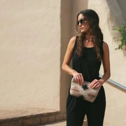 MZ Fair Trade Gemstone Wool Clutch Bag