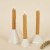 Lauren HB Studio Geo Porcelain Candlestick Holder Set