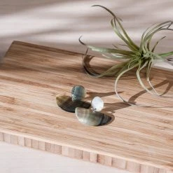 LIKHÂ Geometric Mother Of Pearl Earrings Special Occasion