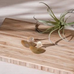 LIKHÂ Geometric Mother Of Pearl Earrings Special Occasion