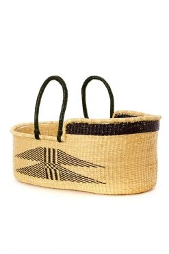 Swahili African Modern Home Goods Angel Wings Moses Bassinet Basket