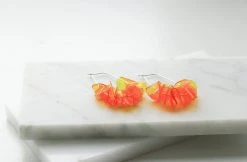 Giulia Letzi + META Jewelry Leona Upcycled Drop Earrings - Orange