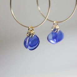 Giulia Letzi + META Jewelry Emma Upcycled Hoop Earrings - Blue