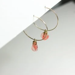 Giulia Letzi + META Jewelry Emma Upcycled Hoop Earrings - Blush