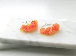 Giulia Letzi + META Jewelry Alice Upcycled Hoop Earrings - Orange