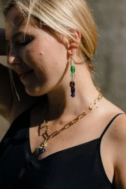 Abby Alley Recycled Glass Drop Earrings