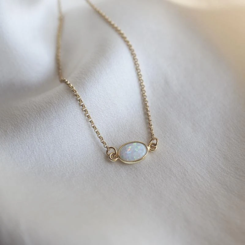 Iron Oxide Gold Flashy Opal Choker 3 Iron Oxide Gold Flashy Opal Choker