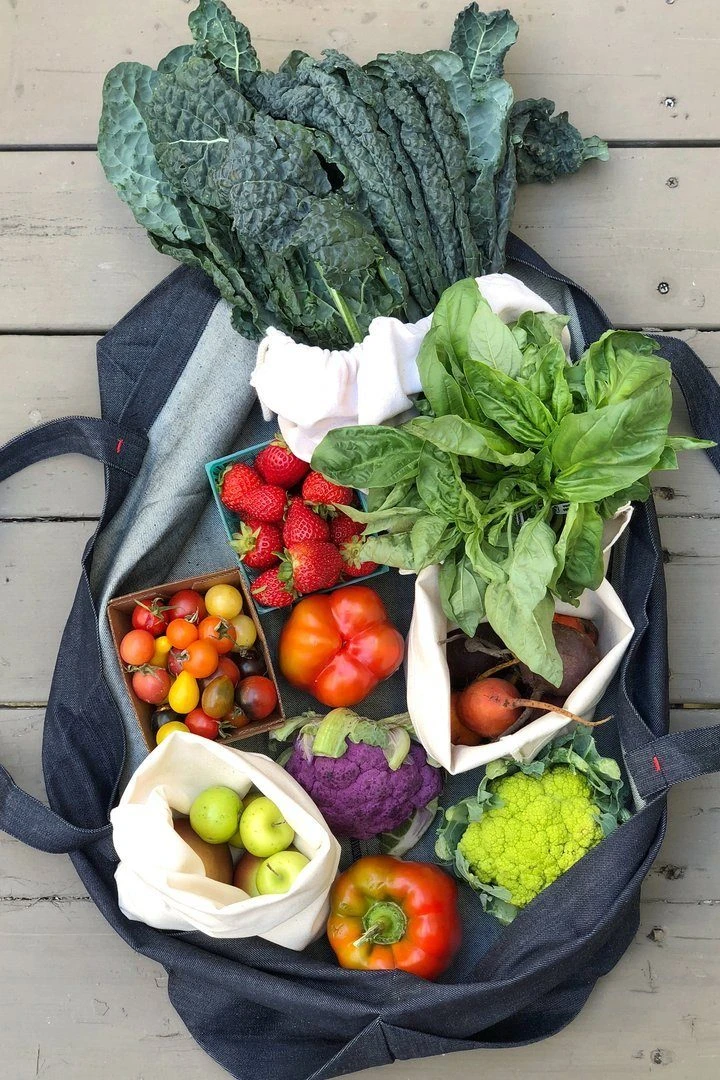 Aplat Grand Zero Waste Market Tote - Denim 4 Aplat Grand Zero Waste Market Tote - Denim