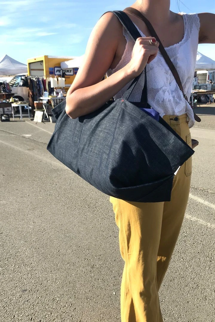 Aplat Grand Zero Waste Market Tote - Denim 5 Aplat Grand Zero Waste Market Tote - Denim
