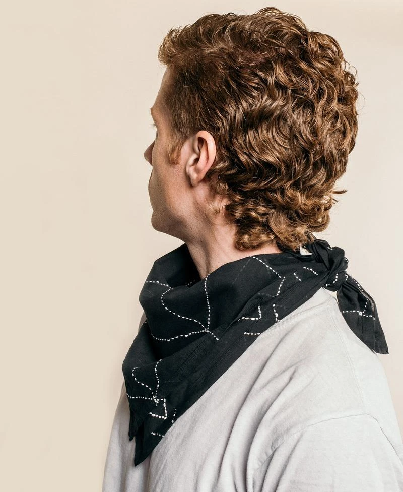 Anchal Best Sellers Graph Bandana - Charcoal 7 Anchal Best Sellers Graph Bandana - Charcoal